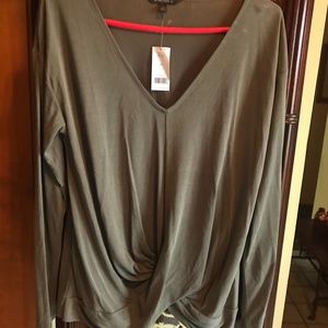 Banana Republic Womens Medium Light Khaki Blousy Top New With Tag